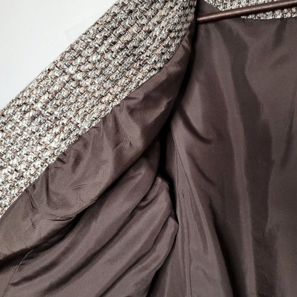 Laura Plus Petite Plaid Tweed Jacket Blazer Size L - Picture 3 of 9